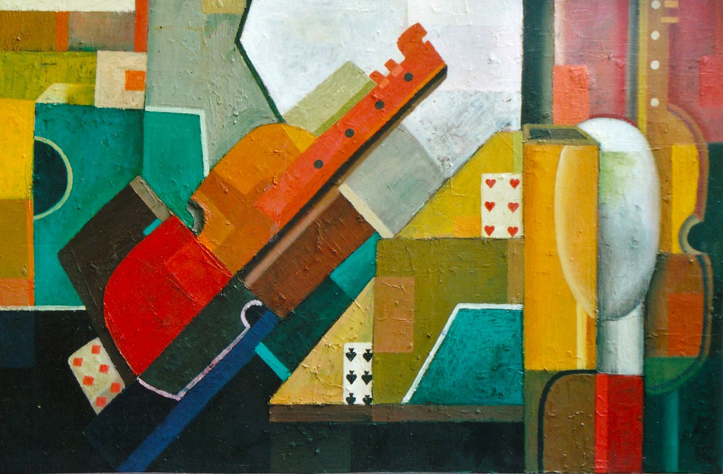 Komposition mit Geige | Composition with Violin | 2006 Öl auf Leinwand 60 X 91cm